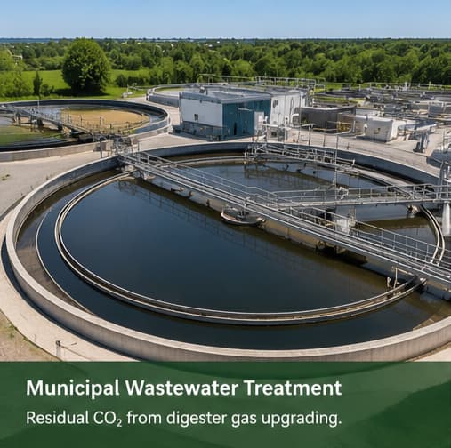Municipal wastewater treatment circular aeration tanks