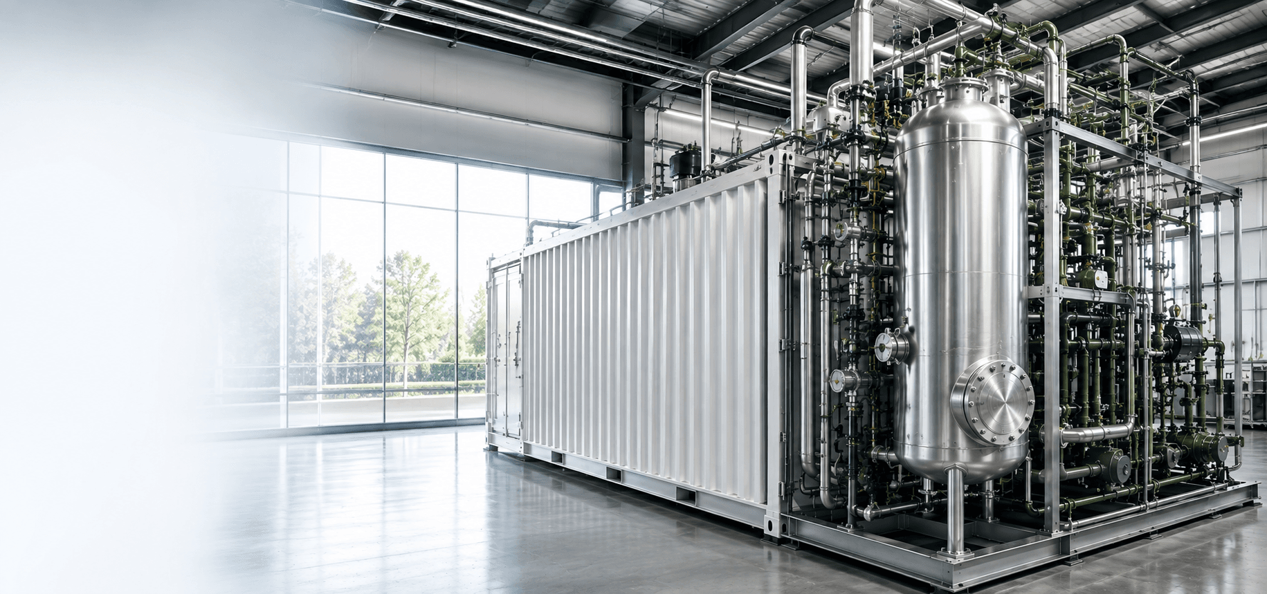 Methanica Modular Biological Methanation Plant and Stainless Steel Reactor Facility